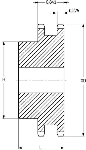Звездочка PHS 40-2B60